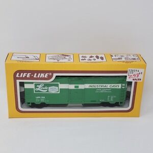 Life-Like HO Scale 8475 Linde Union Carbide Gas Green Box Car Train LAPX #358